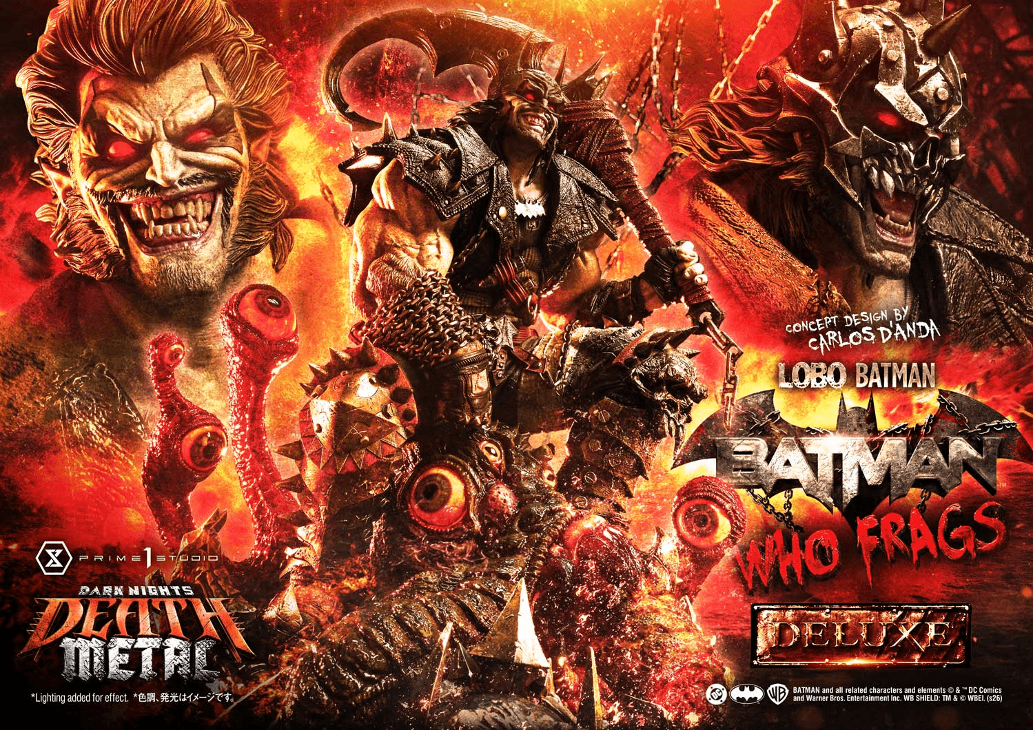 Museum Masterline Dark Nights: Death Metal (Comics) Lobo Batman: Batman Who Frags (Concept design by Carlos D'Anda) Deluxe Version