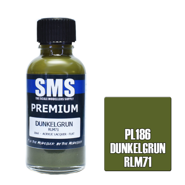 The Scale Modellers Supply (SMS) Premium DUNKELGRUN RLM71 30ml | 787099995423