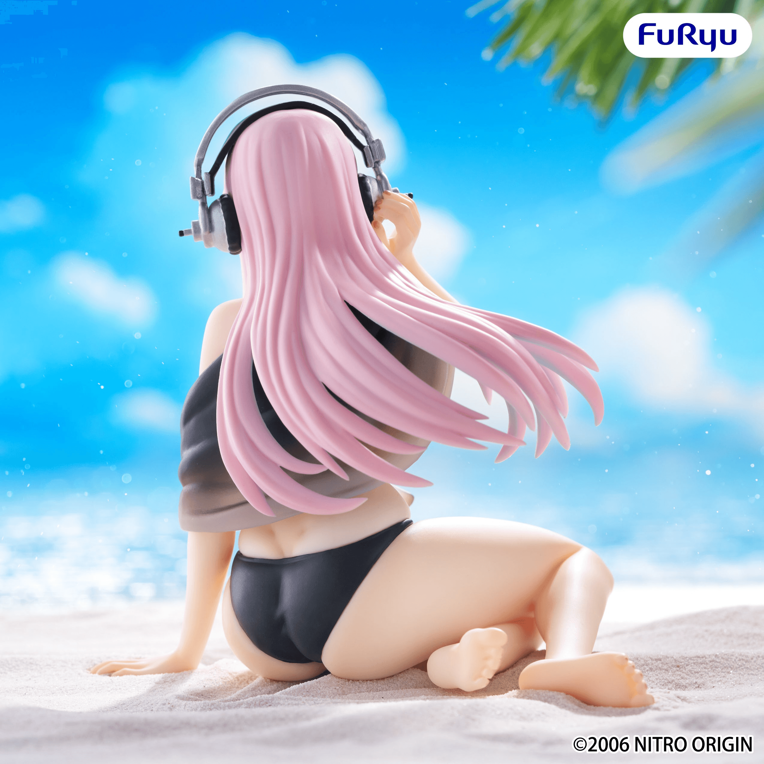 SUPER SONICO Noodle Stopper Figure -Swimsuit Black Color ver.- | 4571623513049