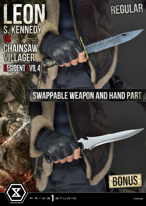 Prime 1 Studio Ultimate Premium Masterline Resident Evil 4 Leon S. Kennedy versus Chainsaw Villager Bonus Version | 4582647120885