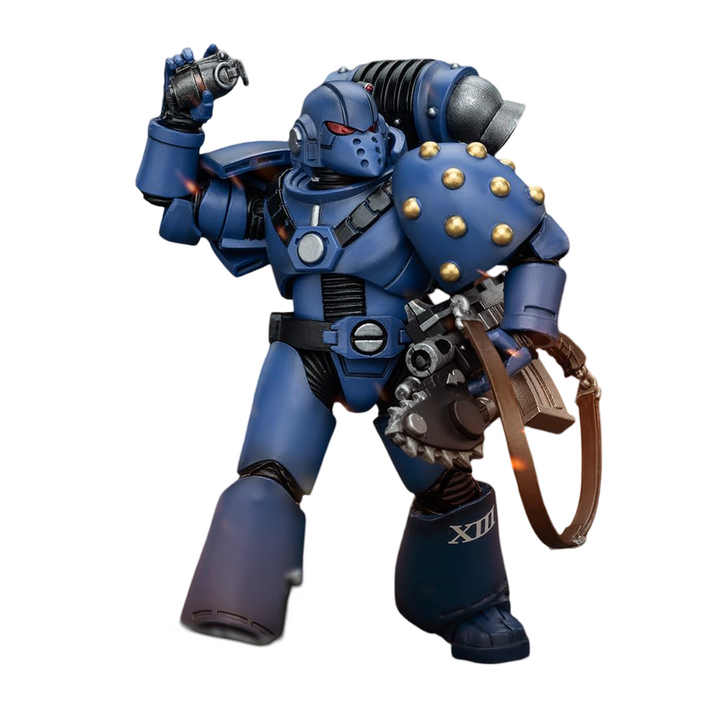 JOYTOY Ultramarines MK VI Tactical Squad Legionary with Bolter& Chainblade | 6927054400089