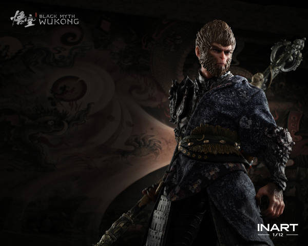 Queen Studios Black Myth: Wukong 1/12 Scale Action Figure - The Destined One in the Bronze Armor Set - Deluxe Version
