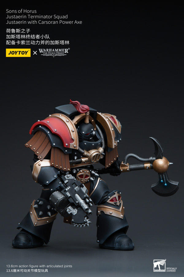 Joy Toy Sons of Horus Justaerin Terminator Squad Justaerin with Carsoran Power Axe | 6973130379718