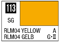 GSI Creos Mr. Color 113 - RLM04 Yellow (Semi-Gloss/Aircraft)(4973028716917) | 4973028716917