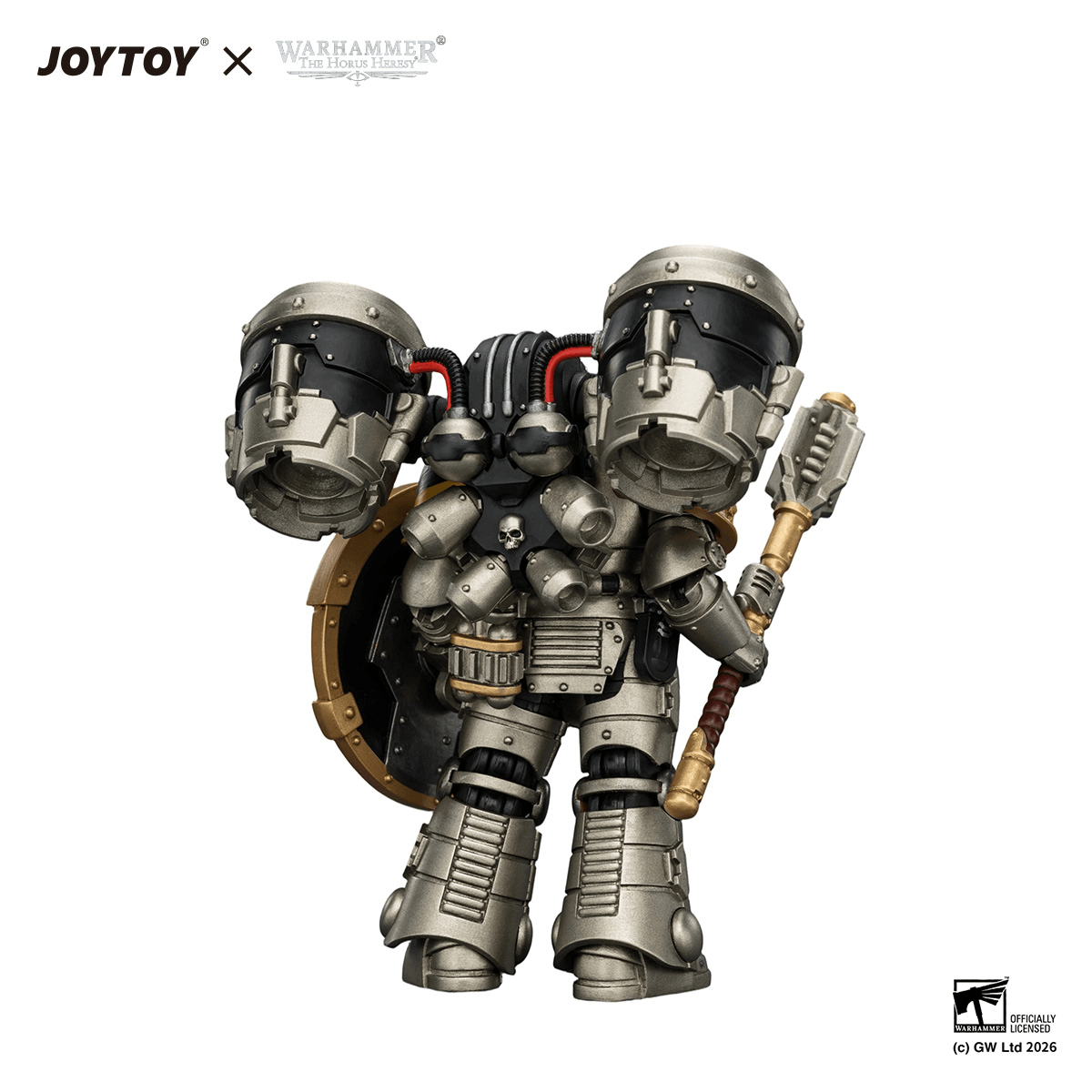 Iron Warriors MkII Assault Sergeant with Disintegrator pistol, Power maul &amp; Combat shield | 6927054404483