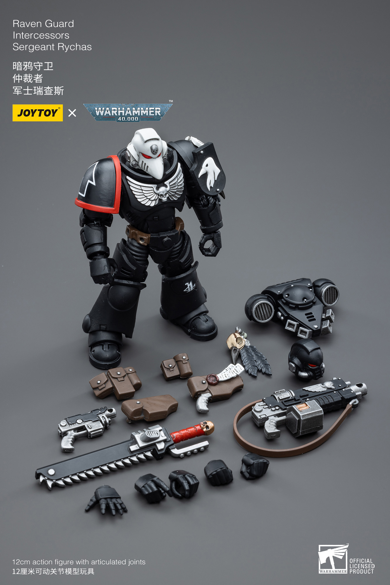 Joy Toy Raven Guard Intercessors Sergeant Rychas(6973130374577)
