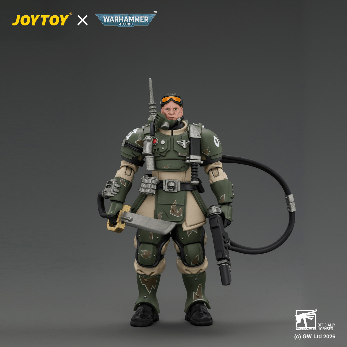 Astra Militarum Kasrkin 7 with Hot-shot Laspistol and Power Sword