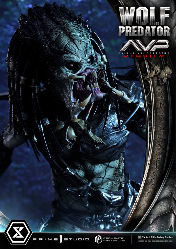 Prime 1 Studio Real Elite Masterline Aliens vs. Predator: Requiem Wolf Predator DX Bonus Version | 4582647121646