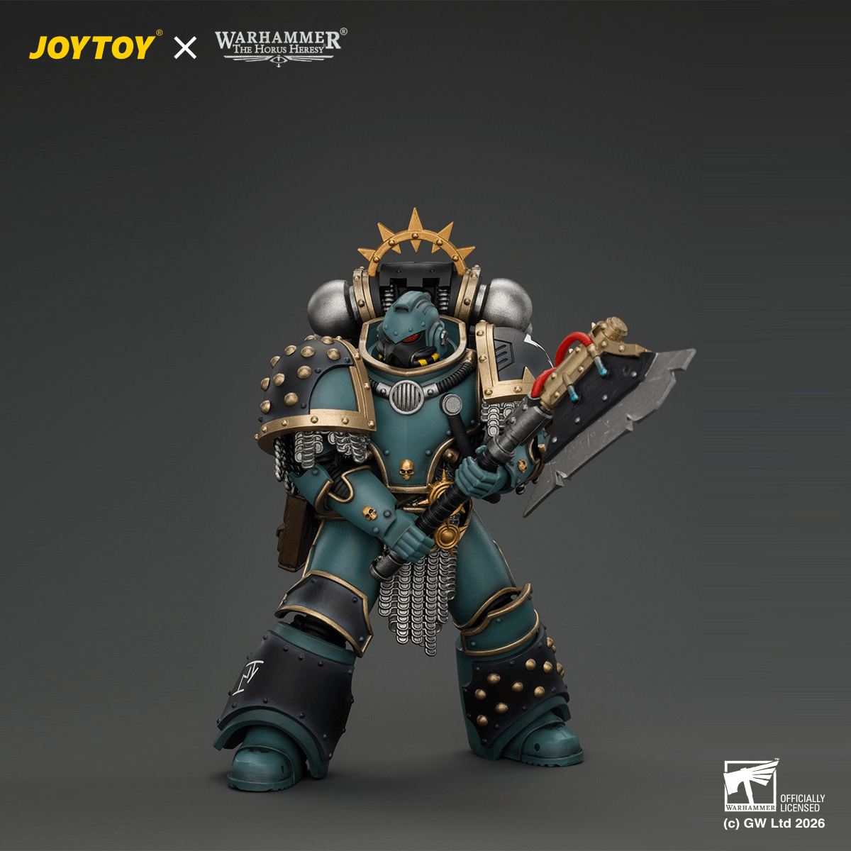 Sons of Horus Herald Consul with Icon of Allegiance, Bolt Pistol and Power Weapon