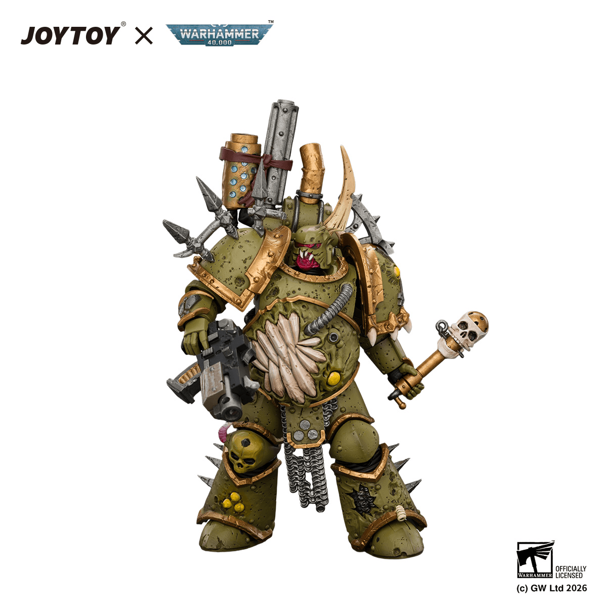 Death Guard Plague Marine 1 with Boltgun and Icon of Despair