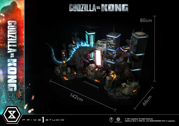 Prime 1 Studio Ultimate Diorama Masterline Godzilla vs Kong (Film) Godzilla VS Kong Final Battle(4580708032993)(4580708032993)