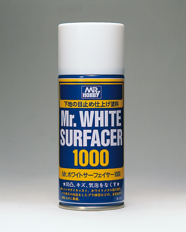 Mr Hobby Mr Surfacer Spray 1000 White | 4973028432886