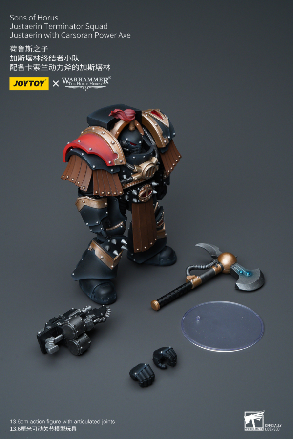 Joy Toy Sons of Horus Justaerin Terminator Squad Justaerin with Carsoran Power Axe | 6973130379718