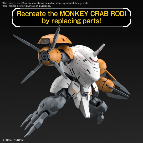 BANDAI HOBBY HG 1/144 598'S MONKEY RODI / MONKEY CRAB RODI(4573102691743)