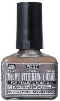 Mr Hobby Mr. Weathering Color - Grayish Brown | 4973028112177