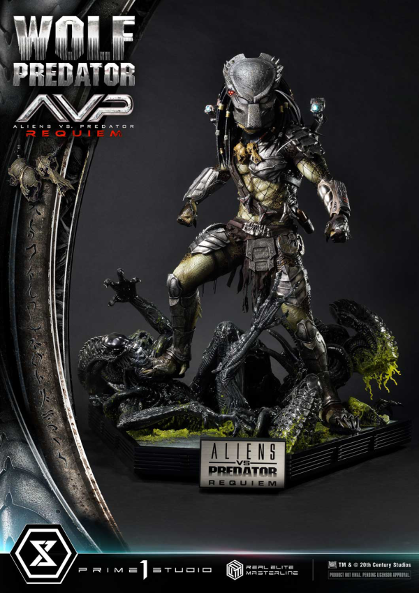 Prime 1 Studio Real Elite Masterline Aliens vs. Predator: Requiem Wolf Predator DX Bonus Version | 4582647121646