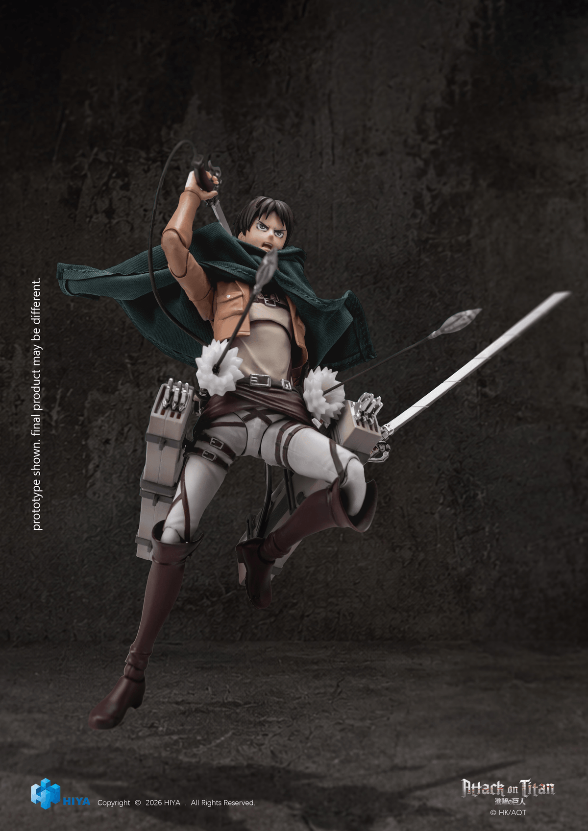 HIYA Exquisite Basic Series 1/12 5.9 Inch Attack on Titan 1-3 Eren Yeager Action Figure