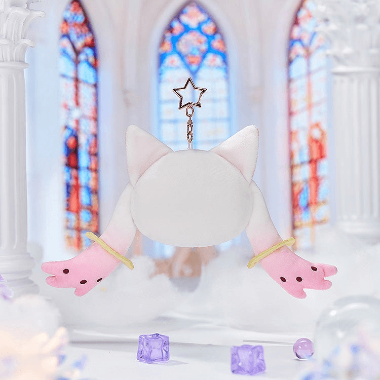 Puella Magi Madoka Magica the Movie -Rebellion- Fluffy Keychain Pinback Button Case | 4580828671904
