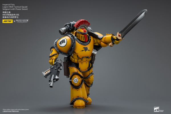 Joy Toy Imperial Fists   Legion MkIII Tactical Squad Sergeant with Power Sword(6973130379046)(6973130379046)