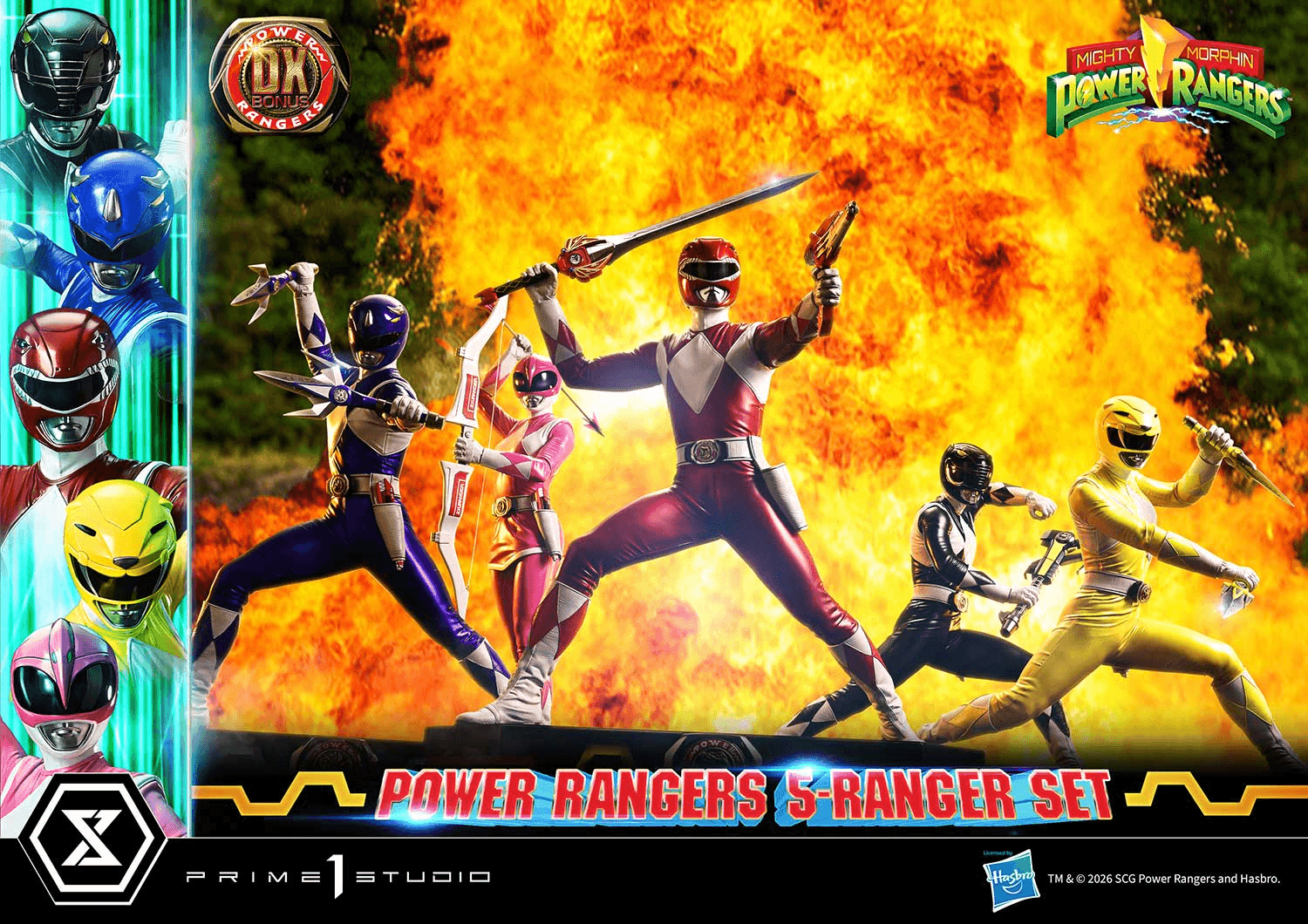 Premium Masterline Mighty Morphin Power Rangers Power Rangers 5-Ranger Set DX Bonus Version