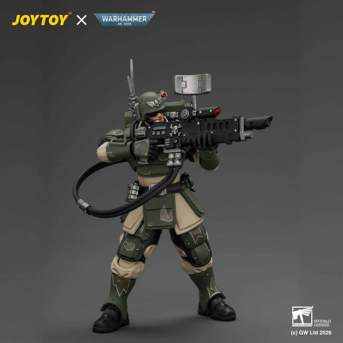Astra Militarum Kasrkin 3 with Hot-shot Lasgun and Vox-caster