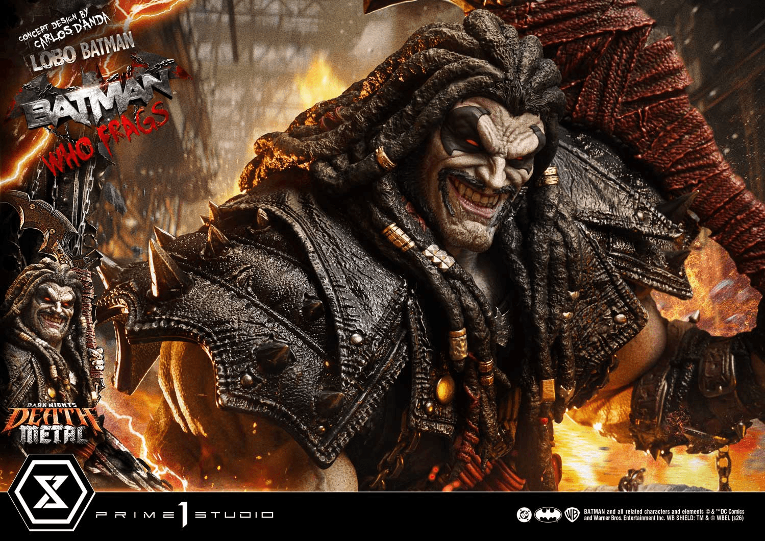 Museum Masterline Dark Nights: Death Metal (Comics) Lobo Batman: Batman Who Frags (Concept design by Carlos D'Anda) Deluxe Version
