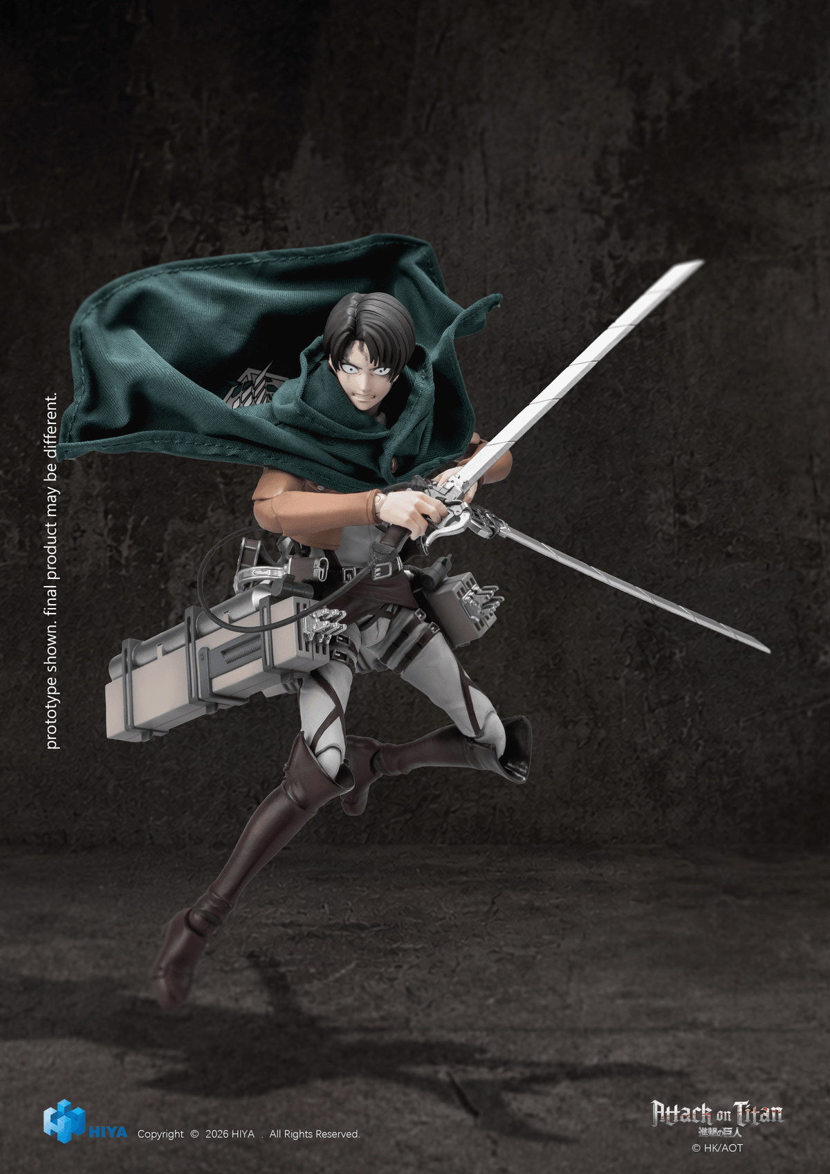 HIYA Exquisite Basic Series 1/12 5.7 Inch Attack on Titan 1-3 Levi Ackerman Action Figure