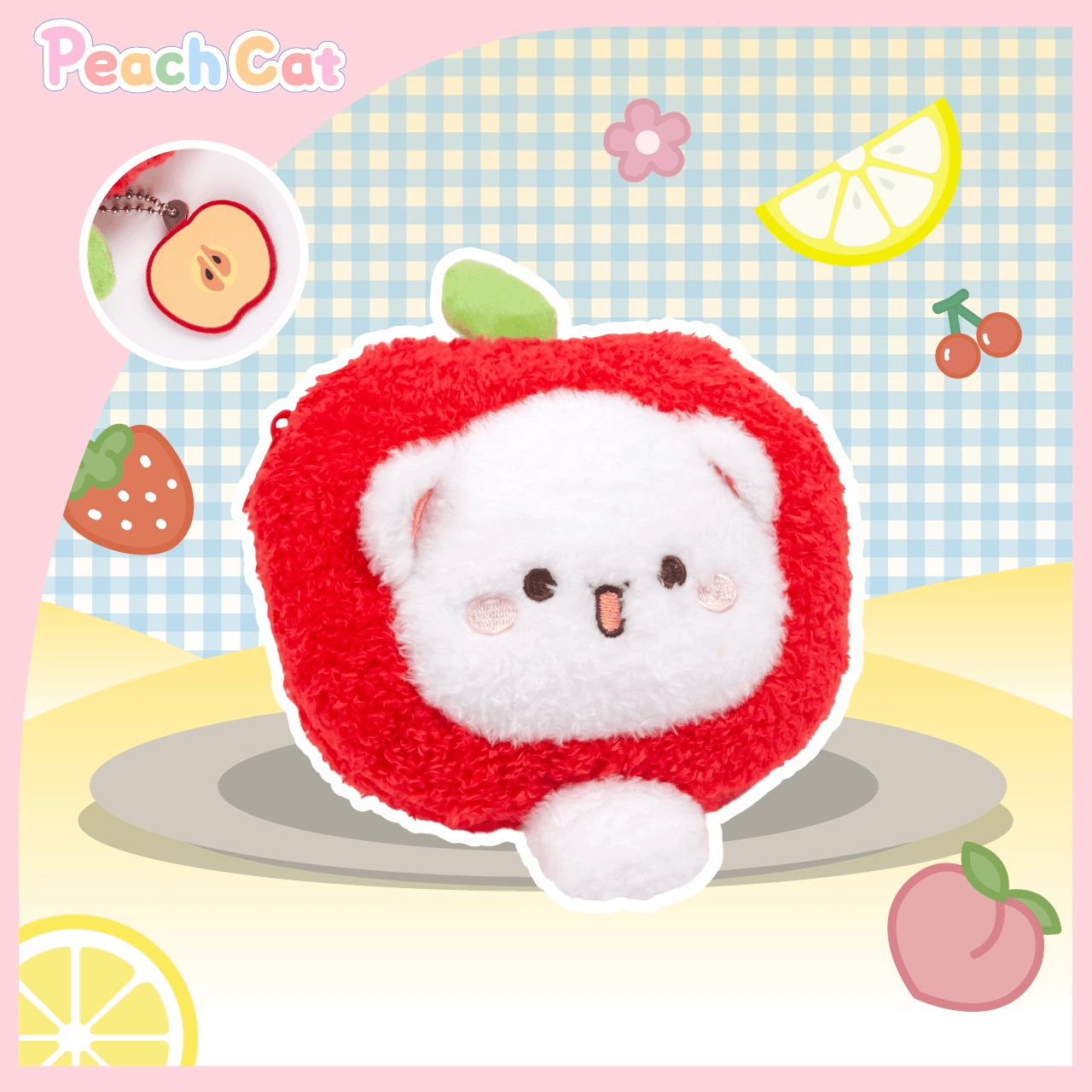 Peach Cat Peachy Meow Fluffball (Box of 6)
