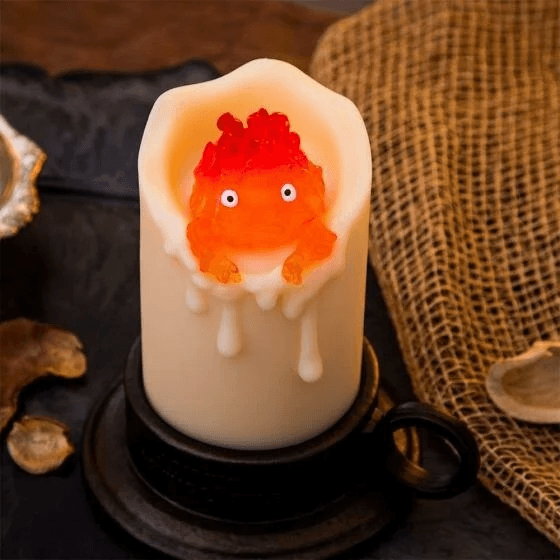 Swinging Calcifer LED Candle "Howl's Moving Castle" (Box/3) | 4990593482207