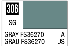 GSI Creos Mr. Color 306 - Gray FS36270 (Semi-Gloss/Aircraft)(4973028717341) | 4973028717341