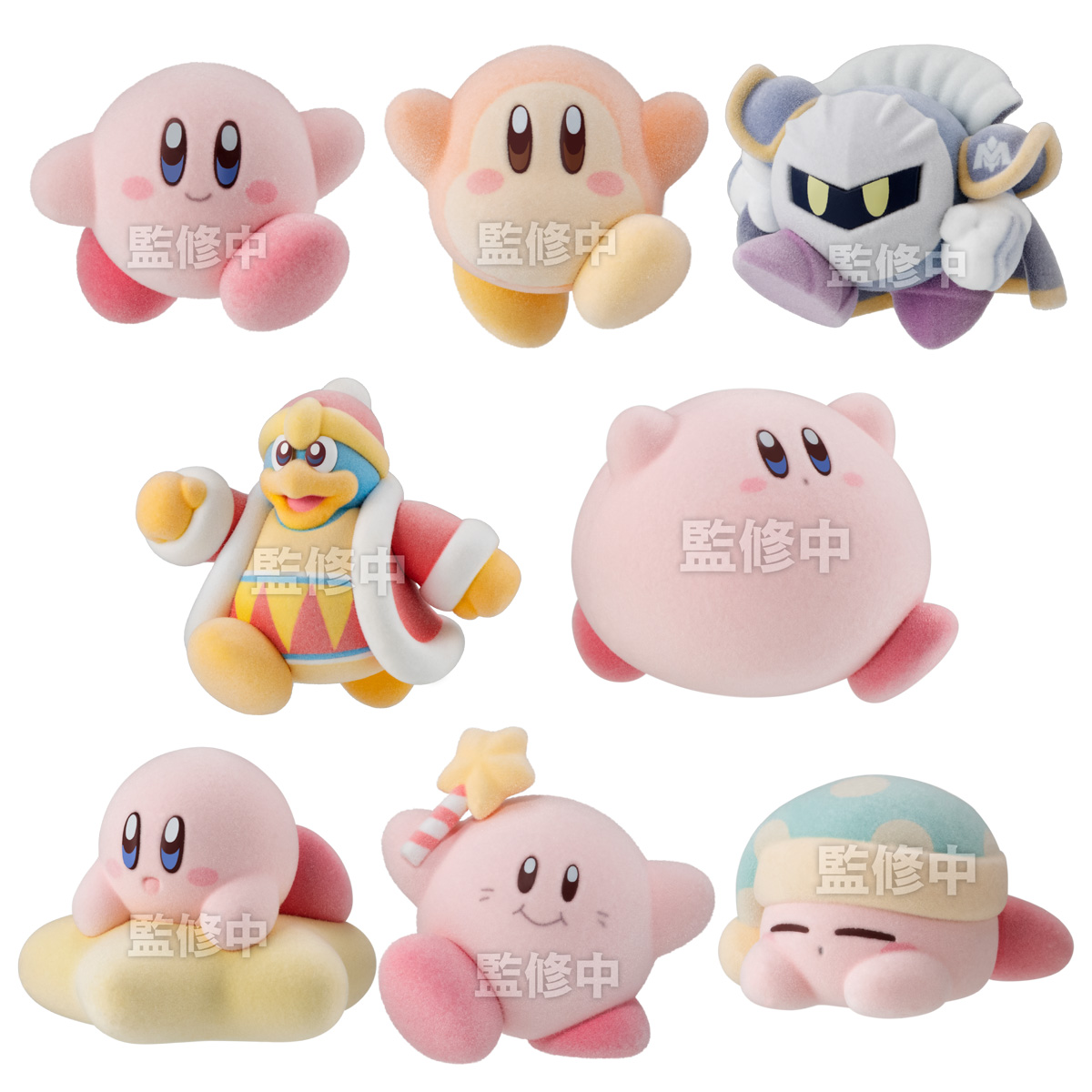 BANDAI Kirby PuPuPu Flocky Doll, "Kirby" (Box/8), Bandai Shokugan