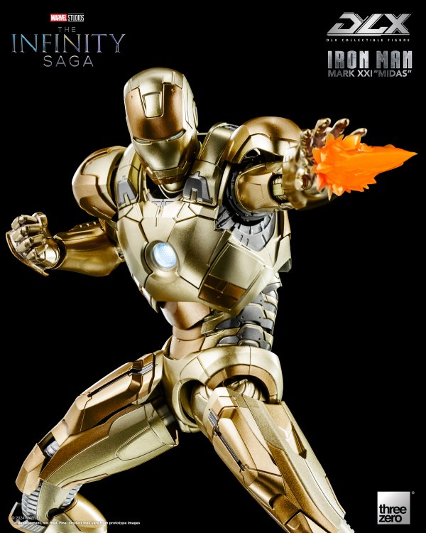 threezero Marvel Studios: The Infinity Saga - DLX Iron Man Mark 21 “Midas” | 4895250815452