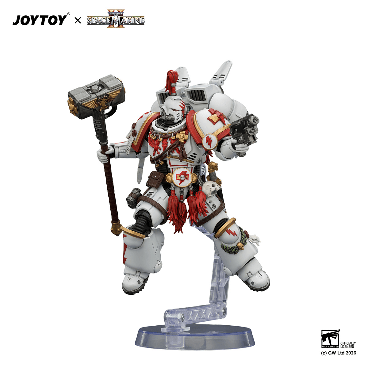 Game Edition White Scars Assault Intercessor Champion with Thunder Hammer and Bolt Pistol | 6927054404407
