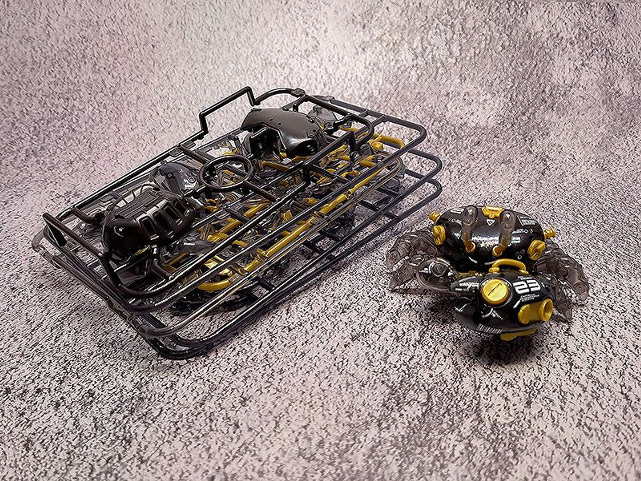 Orange Cat Industry Aquaculture Tank Series 007 Fiddler Crab (Gold Black) Model Kit | 6973848780271