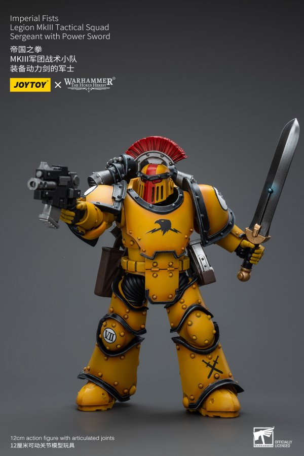 Joy Toy Imperial Fists   Legion MkIII Tactical Squad Sergeant with Power Sword(6973130379046)(6973130379046)