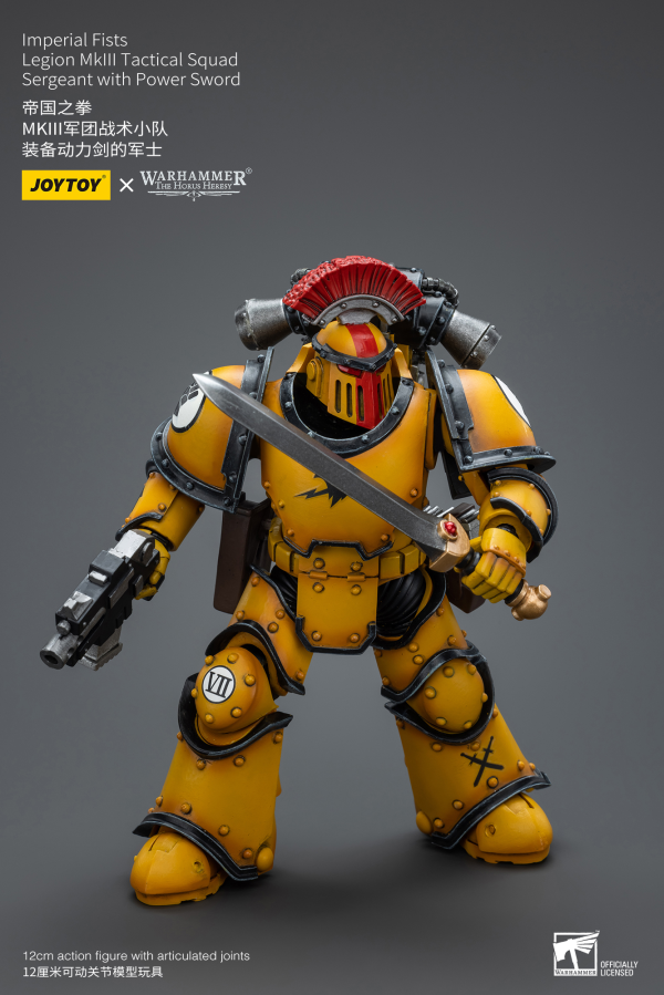 Joy Toy Imperial Fists   Legion MkIII Tactical Squad Sergeant with Power Sword(6973130379046)(6973130379046)