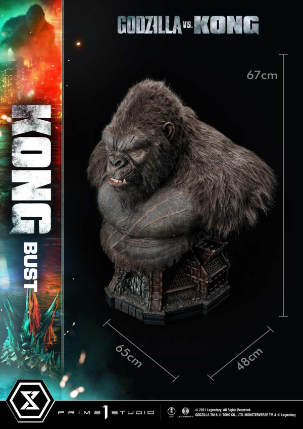 Prime 1 Studio Life Size Bust Godzilla vs Kong (Film) Kong | 4580708032122