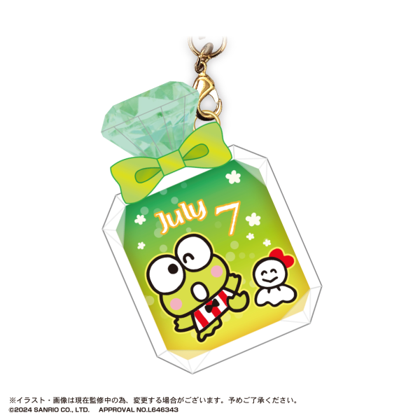 Piapro.net MAX SANRIO CHARACTERS BIRTHDAY "PUKKURI" CLEAR KEY RING | 4580683619097