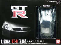BANDAI 1/43 Nissan GT-R (R35 Super Black)