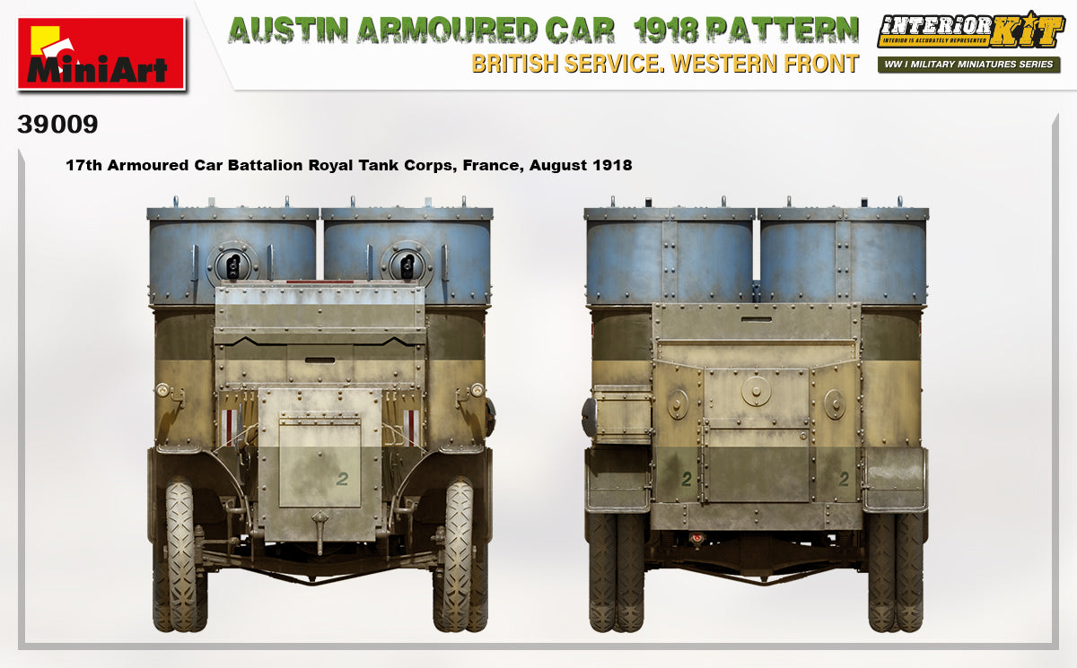 MiniArt 1/35 Austin Armoured Car 1918 Pattern. British Service. Western Front . Interior Kit | 4820183313591