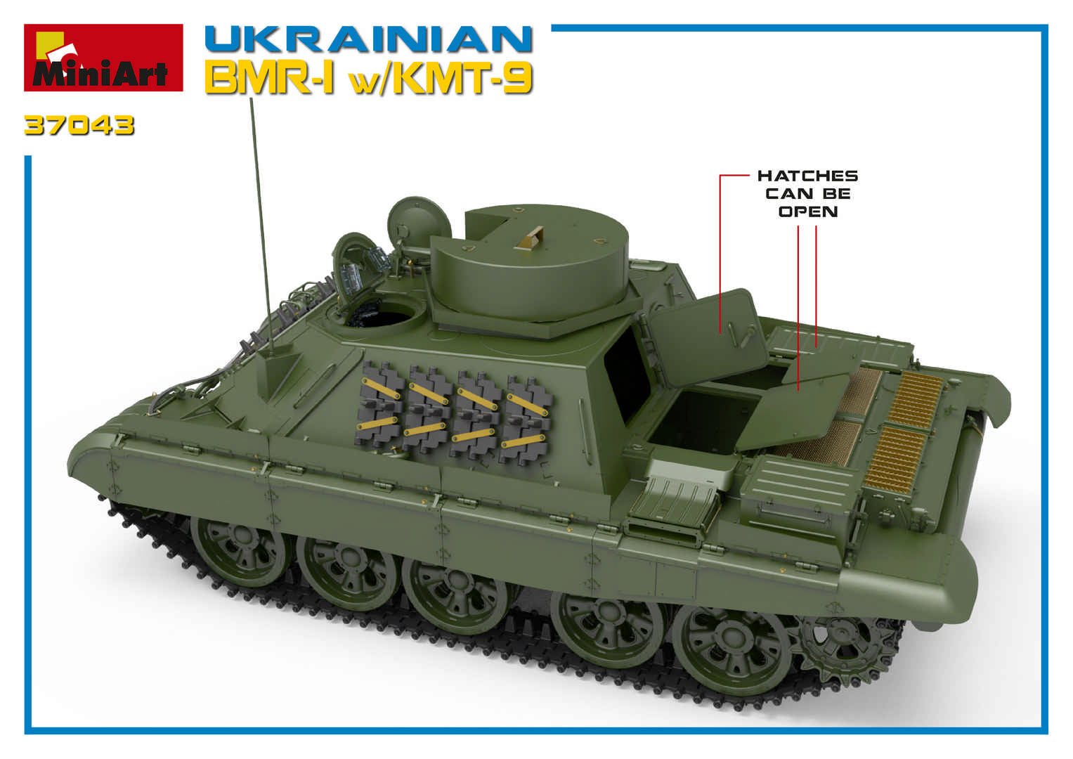 MiniArt 1/35 Ukrainian BMR-1 w/ KMT-9 | 4820183312358