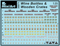 MiniArt 1/35 Wine Bottles & Wooden Crates | 4820183310668