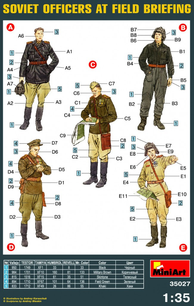 MiniArt Soviet Officers at Field Briefing (1/35) | 4820041100547