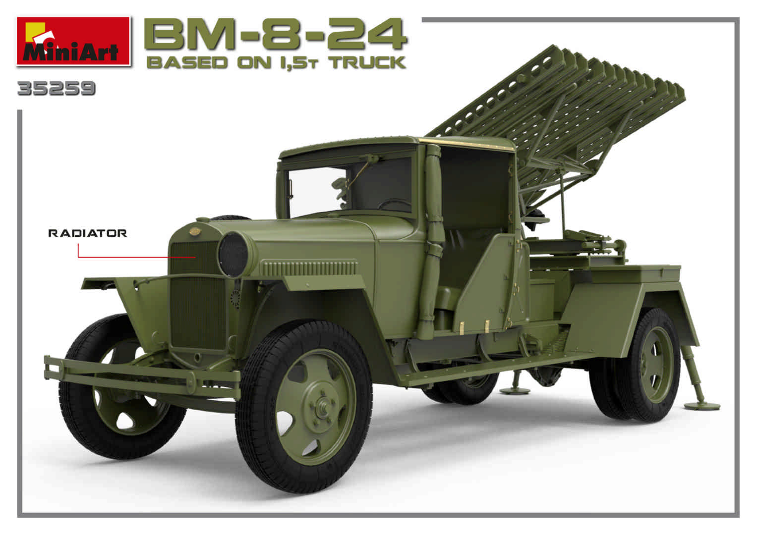 MiniArt BM-8-24 Based on 1,5t Truck (1/35) | 4820183312105