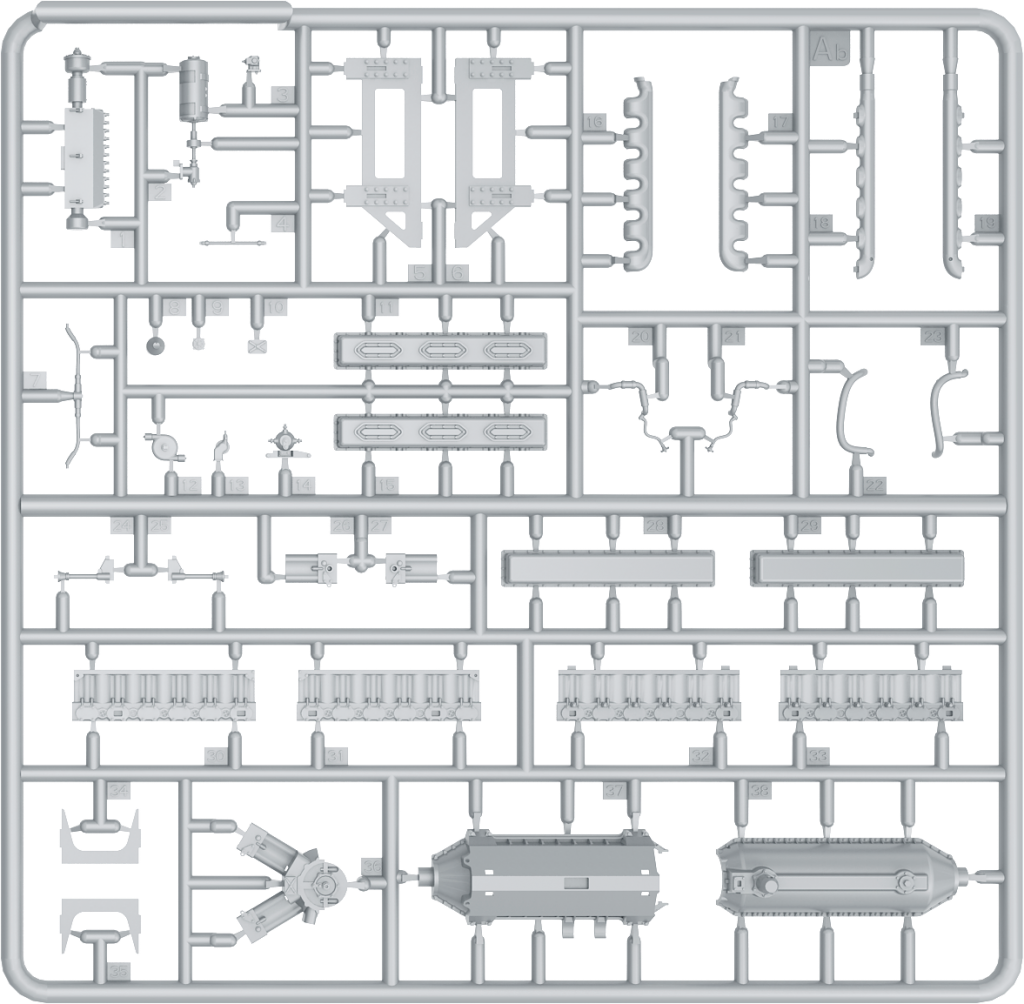 Miniart [35205] 1/35 T-34 Engine(V-2-34) & Transmission Set | 4820183310507