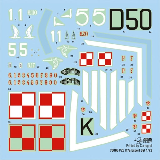 Arma Hobby 1/72 PZL P.7a Expert Set | 5907747900714