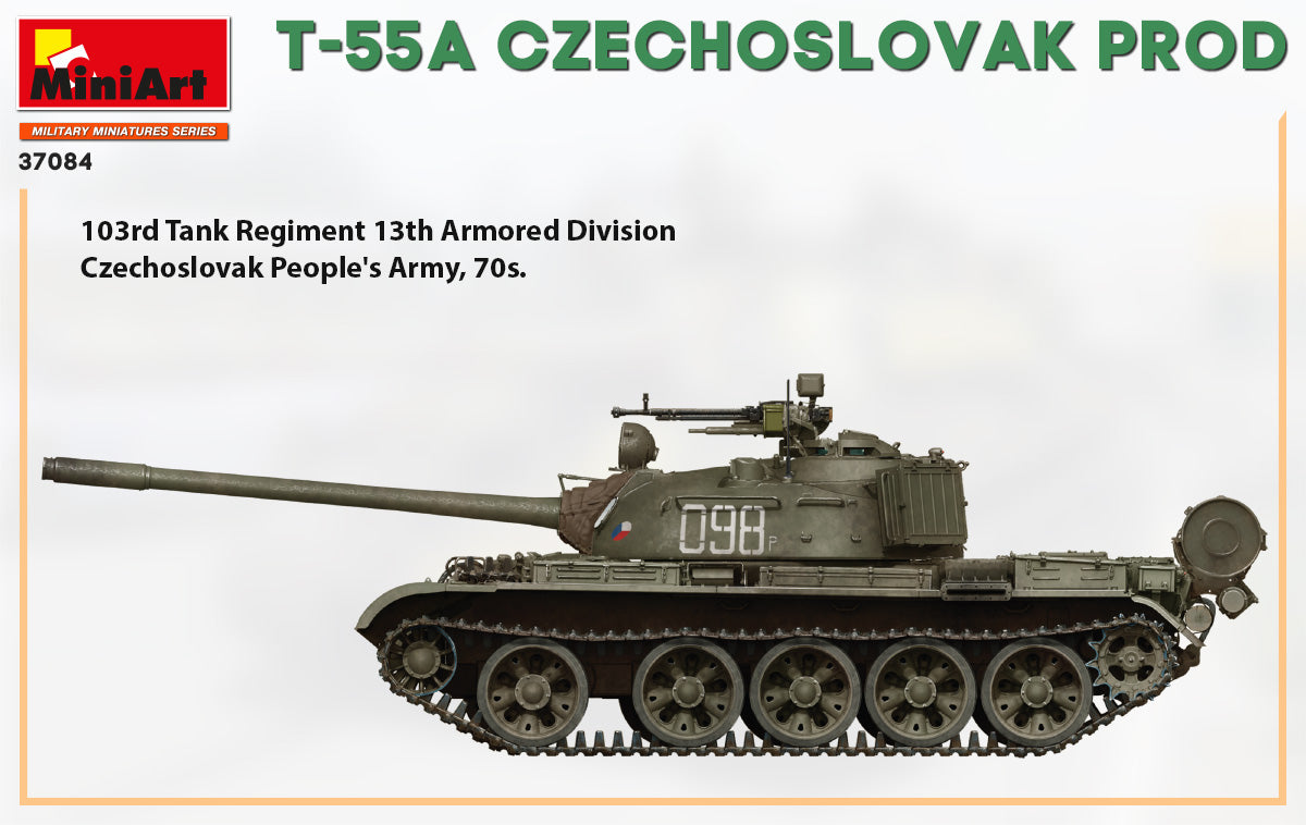 MiniArt 1/35 T-55A Czechoslovak Prod. Tank | 4820183313195