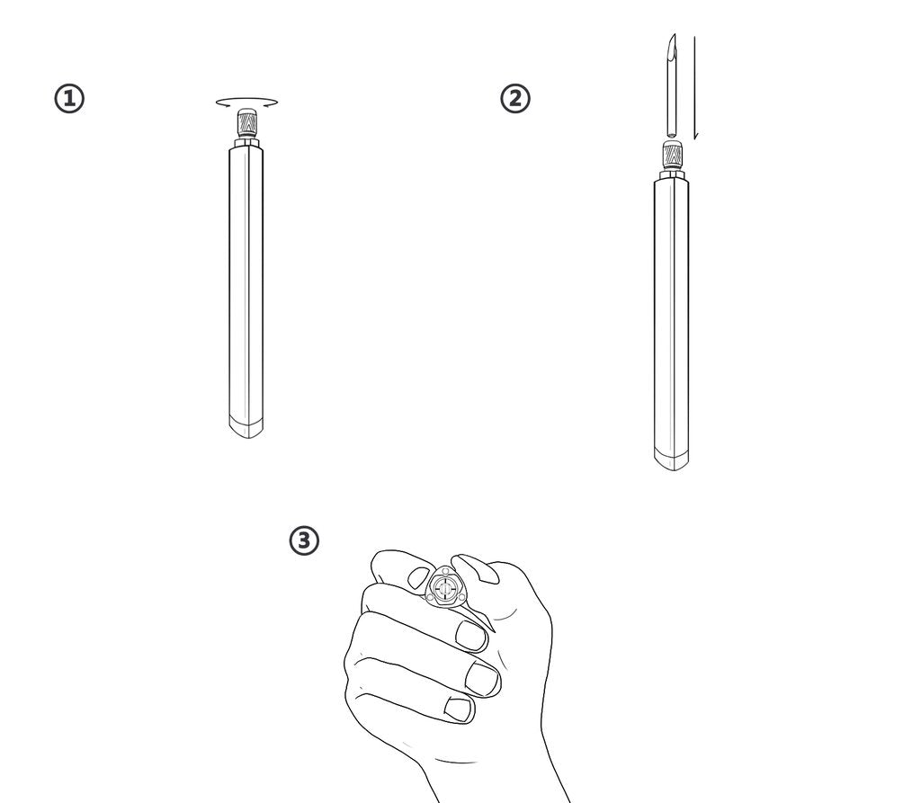 DSPIAE Clamp Holding Handle For Carving and Scribbing Tips | 6970845560646