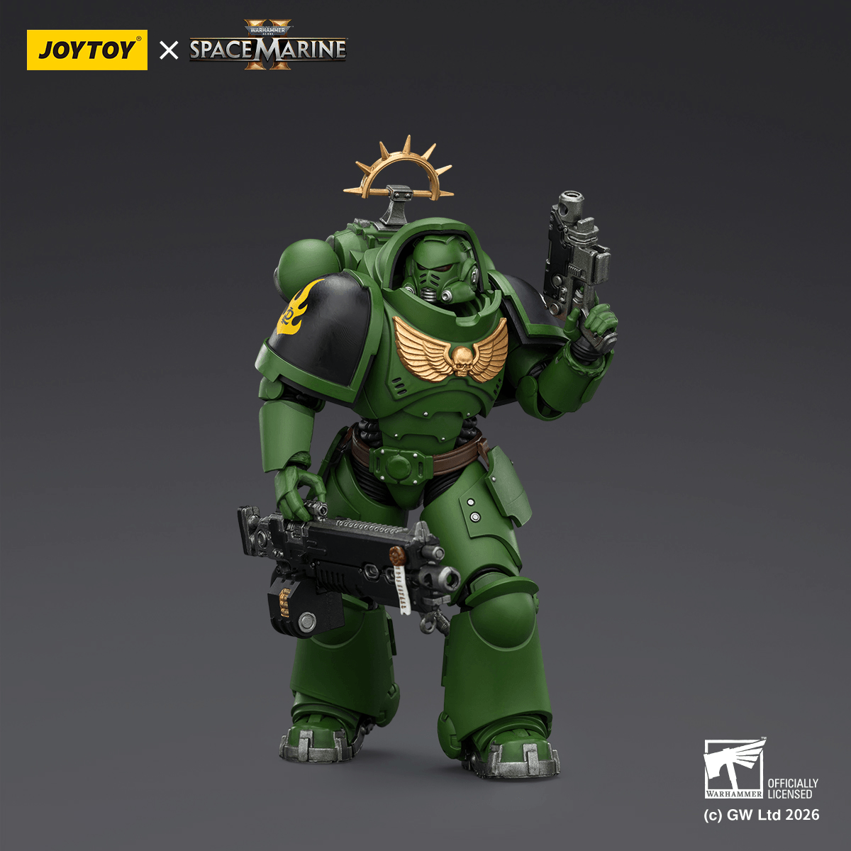 Game Edition Salamanders Heavy Intercessor with Heavy Bolt Rifle and Bolt Pistol | 6927054403677