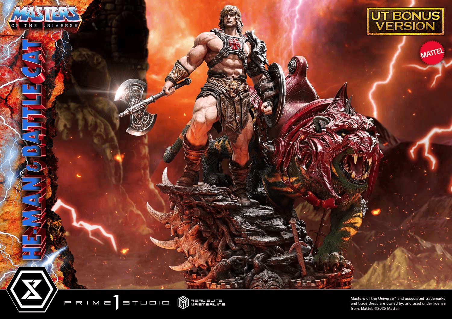 Real Elite Masterline Masters of the Universe He-Man &amp; Battle Cat Ultimate Bonus Version | 4582647123442
